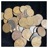 (50) Wheat Pennies