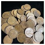 (50) Wheat Pennies