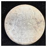 1853 Silver Seated Liberty Half-Dollar