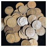 (50) Wheat Pennies