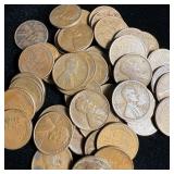 (50) Wheat Pennies
