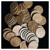 (50) Wheat Pennies