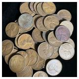 (50) Wheat Pennies