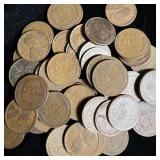 (50) Wheat Pennies