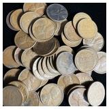 (50) Wheat Pennies