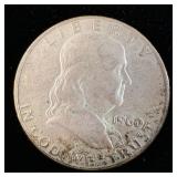 1960-D Silver Franklin Half-Dollar
