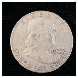 1960-D Silver Franklin Half-Dollar