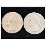 1940-D & 1940-S Silver Washington Quarters