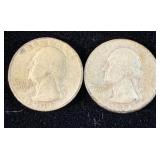 1941-D & 1941-S  Silver Washington Quarters