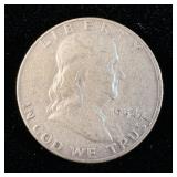 1954-D Silver Franklin Half-Dollar