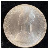 Uncirculated 1960 Italian Silver 500 LIRE