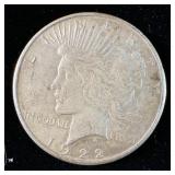 1922-S Silver Peace Dollar