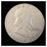 1954-D Silver Franklin Half-Dollar