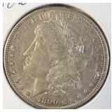 1890-S Silver Morgan Dollar AU