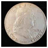 1949-D Silver Franklin Half-Dollar