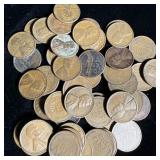 (50) Wheat Pennies