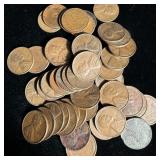 (50) Wheat Pennies