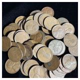 (50) Wheat Pennies