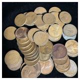(50) Wheat Pennies