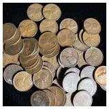 (50) Wheat Pennies