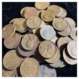 (50) Wheat Pennies