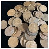 (50) Wheat Pennies