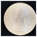 Uncirculated 1959 Italian Silver 500 LIRE