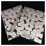 (2) Partially Filled Washington Quarters Books >