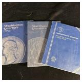 (3) Partially Filled Washington Quarters Books