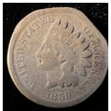 1859 Indian Head Penny Clipped Planchet