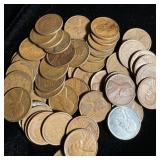 (50) Wheat Pennies