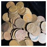 (50) Wheat Pennies