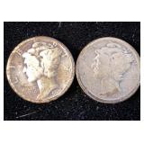 1926 & 1926-D Silver Mercury Dimes