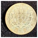 Silver 1946 Portugal 2.5 Escudos