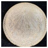 1938 Mexican Silver One Peso