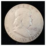 1952-S Silver Franklin Half-Dollar