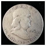 1952 Silver Franklin Half-Dollar