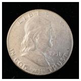 1951-D Silver Franklin Half-Dollar