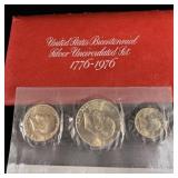 Uncirc. United States Bicentennial Silver Coin Set