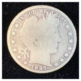 1897 Silver Barber Half-Dollar