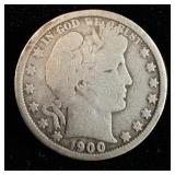 1900-O Silver Barber Half-Dollar