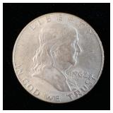 1962-D Silver Franklin Half-Dollar MS