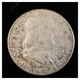 1961-D Silver Franklin Half-Dollar MS