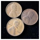 1927, 1928 & 1928-D Wheat Pennies