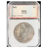 1885 Silver Morgan Dollar MS60 PCI