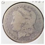 1884 Silver Morgan Dollar