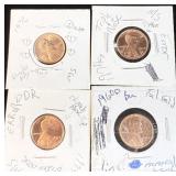 (4) Error Pennies
