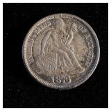 1876 Seated Liberty Dime