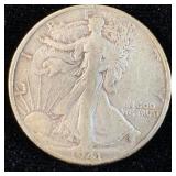 1941-S Silver Walking Liberty Half-Dollar