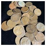 (50) Wheat Pennies